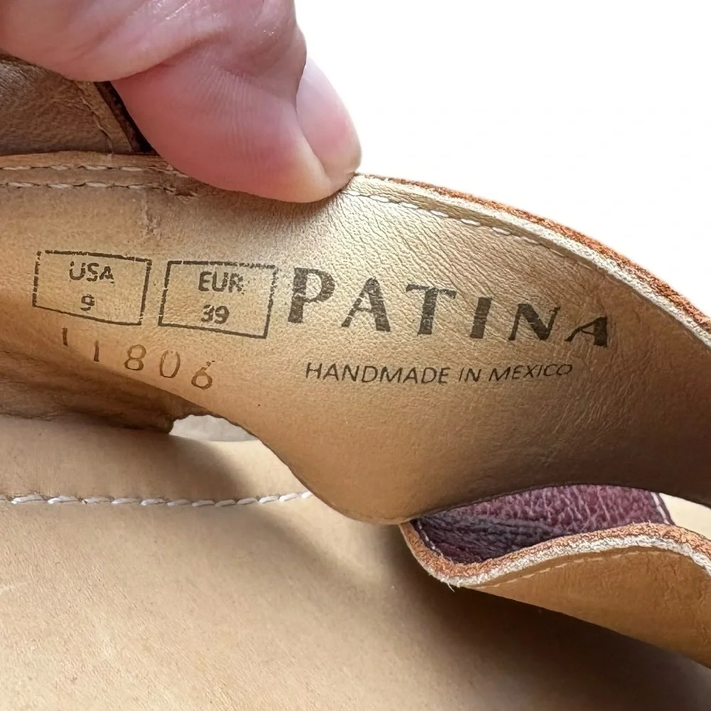 Portland Leather Goods Patina Florence wedge size 9.